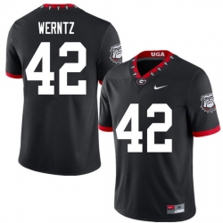 2020 Men #42 Mitchell Werntz Georgia Bulldogs Mascot 100th Anniversary College Football Jerseys Sale