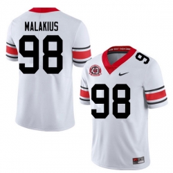 2020 Men #98 Tyler Malakius Georgia Bulldogs 1980 National Champions 40th Anniversary College Footba