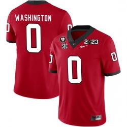 Men #0 Darnell Washington Georgia Bulldogs 2022-23 CTP National Championship Football Jerseys