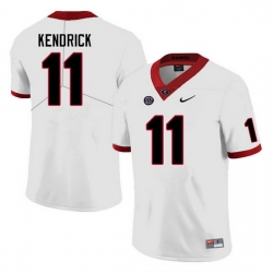 Men #11 Derion Kendrick Georgia Bulldogs College Football Jerseys Sale-White