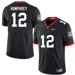 Men #12 Julian Humphrey Georgia Bulldogs College Football Jerseys Sale-100th Anniversary