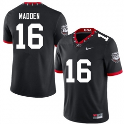 Men #16 C.J. Madden Georgia Bulldogs College Football Jerseys Sale-100th Anniversary