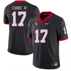 Men #17 Anthony Evans III Georgia Bulldogs College Football Jerseys Stitched-Black