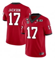 Men #17 Dan Jackson Georgia Bulldogs 2022-23 CTP National Championship Football Jerseys