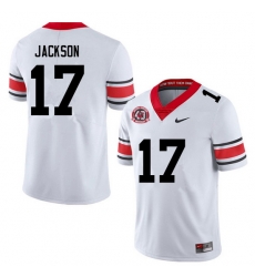 Men #17 Dan Jackson Georgia Bulldogs College Football Jerseys Sale-40th Anniversary