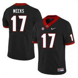 Men #17 Jackson Meeks Georgia Bulldogs College Football Jerseys Sale-Black