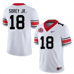 Men #18 Xavian Sorey Jr. Georgia Bulldogs Nationals Champions 40th Anniversary College Football Jersey