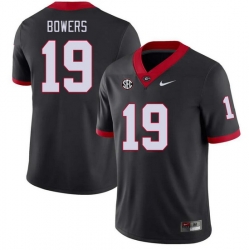 Men #19 Brock Bowers Georgia Bulldogs College Football Jerseys Stitched-Black