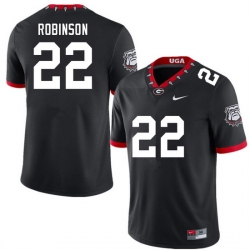 Men #22 Branson Robinson Georgia Bulldogs College Football Jerseys Sale-100th Anniversary