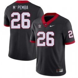 Men #26 Samuel M'Pemba Georgia Bulldogs College Football Jerseys Stitched-Black