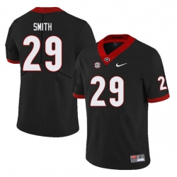 Men #29 Christopher Smith Georgia Bulldogs College Football Jerseys Sale-Black