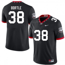 Men #38 Brooks Bortle Georgia Bulldogs College Football Jerseys Sale-100th Anniversary