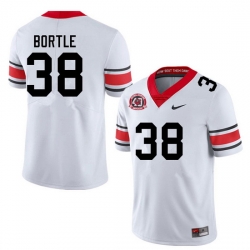 Men #38 Brooks Bortle Georgia Bulldogs College Football Jerseys Sale-40th Anniversary