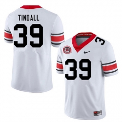 Men #39 Brady Tindall Georgia Bulldogs Nationals Champions 40th Anniversary College Football Jerseys