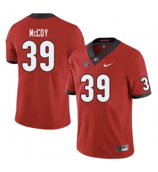 Men #39 KJ McCoy Georgia Bulldogs College Football Jerseys Sale-Red