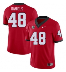 Men #48 Joseph Daniels Georgia Bulldogs College Football Jerseys Stitched-Red