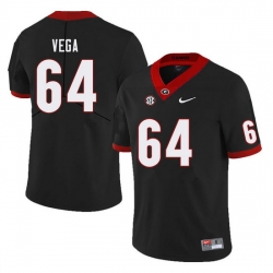 Men #64 JC Vega Georgia Bulldogs College Football Jerseys Sale-Black