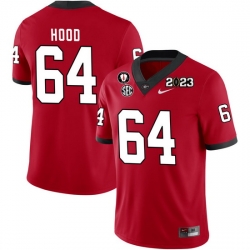 Men #64 Jacob Hood Georgia Bulldogs 2022-23 CTP National Championship Football Jerseys