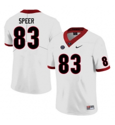 Men #83 Cole Speer Georgia Bulldogs College Football Jerseys Sale-White