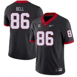 Men #86 Dillon Bell Georgia Bulldogs College Football Jerseys Stitched-Black