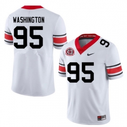 Men #95 Shone Washington Georgia Bulldogs College Football Jerseys Sale-40th Anniversary