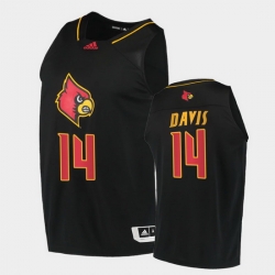 Men Louisville Cardinals Dre Davis Alternate Black College Basketball 2020 21 Jersey