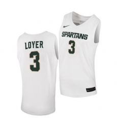 Michigan State Spartans Foster Loyer White Replica Men Jersey