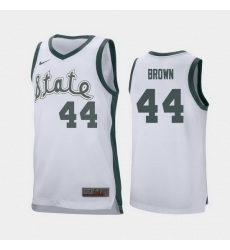 Michigan State Spartans Gabe Brown White Retro Replica Men'S Jersey