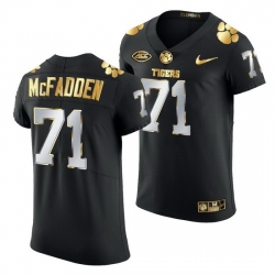 Clemson Tigers Jordan Mcfadden Black Golden Edition Jersey