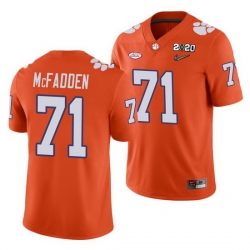 Clemson Tigers Jordan Mcfadden Orange College Football Men'S Jersey