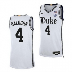 Duke Blue Devils Elizabeth Balogun White Cameron Brotherhood 2021 22Limited Basketball Jersey