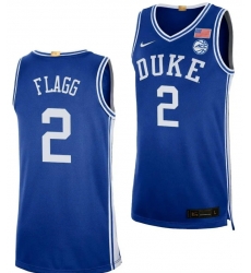 Men Duke Blue Devils Cooper Flagg #2 Blue Stitched NCAA Jersey