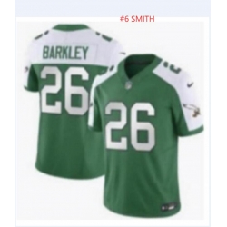 Men Philadelphia Eagles #6 SMITH Green White 2023 F U S E Throwback Vapor Untouchable Limited Stitched Football Jersey