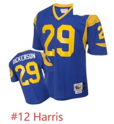 Mitchell and Ness Los Angeles Rams Harris 12 Authentic Blue Throwback NFL Jersey Mitchell and Ness Los Angeles Rams Harris 12 Authentic Blue Throwback NFL Jersey