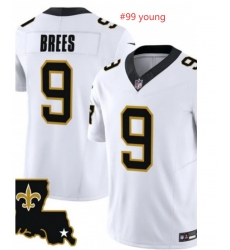 Saints 99 Young White Jersey