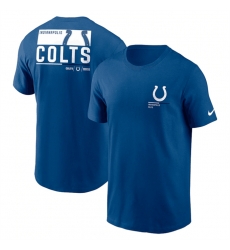 Men Indianapolis Colts Blue Team Incline T Shirt