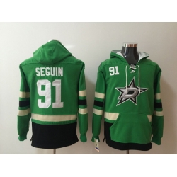 Men's Dallas Stars #91 Tyler Seguin Stitched Hoody