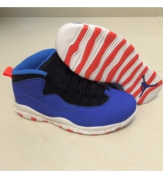 Air Jordan 10 Retro 2019 New All Blue Red Men Shoes