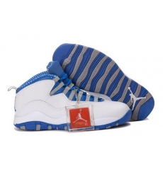 Air Jordan 10 Shoes 2013 Mens White Blue