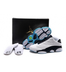 Air Jordan 13 Shoes 2015 Mens Low 30th Anniversary White Black Blue