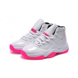 Womens Jordan 11 GS White Pink