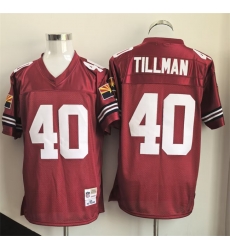 Men Arizona Cardinals 40 Pat Tillman Red Throwback Stitched Jersey