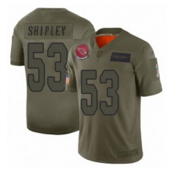 Men Arizona Cardinals 53 AQ Shipley Limited Camo 2019 Salute to Service Football Jersey