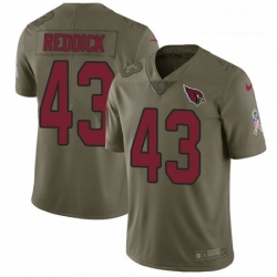 Men Nike Arizona Cardinals 43 Haason Reddick Limited Olive 2017 Salute to Service NFL Jersey