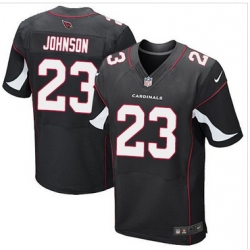 Nike Arizona Cardinals #23 Chris Johnson Black Alternate Mens Stitched NFL Elite Jersey