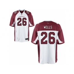 Nike Arizona Cardinals 26 Chris Wells White Game NFL Jersey