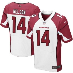 Nike Cardinals #14 J J  Nelson White Mens Stitched NFL Elite Jersey