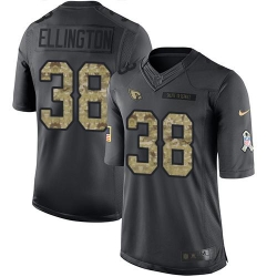 Nike Cardinals #38 Andre Ellington Black Mens Stitched NFL Limited 2016 Salute to Service Jersey