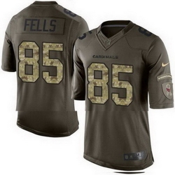 Nike Cardinals #85 Darren Fells Gresham Green Mens Stitched NFL Limited Salute to Service Jersey