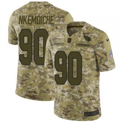 Nike Cardinals #90 Robert Nkemdiche Camo Mens Stitched NFL Limited 2018 Salute to Service Jersey